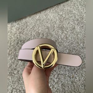 Brand New Valentino Bessy Logo Leather Belt